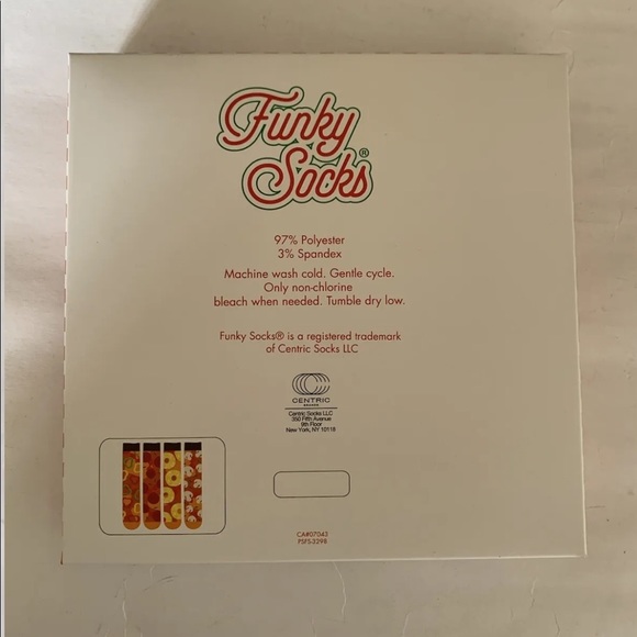 Funky Socks Boxed Pizza Printed Mens Crew Socks Pack Of 4 One Size - Picture 4 of 13